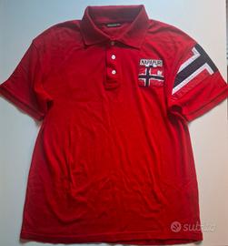 Napapijri Polo Uomo Rossa XXL 100% Cotone