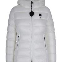 Blauer Cappotto imbottito con cappuccio