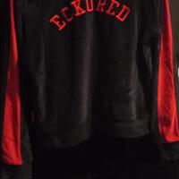 felpa in ciniglia con cappuccio 