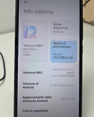Xiaomi Redmi 9A blu 32GB buone condizioni vedi fot