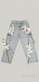 pantalone cargo Bershka grigio chiaro uomo, 40