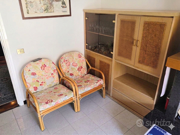 mobili per soggiorno vetrina e divanetti