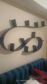 libreria a parete moderna