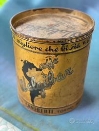 1 scatola latta vintage caffe’ Valgibar Cuniberti