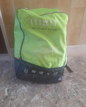 kayak itiwit biposto con pagaie e pompa