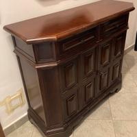 Mobile ingresso con specchio in arte povera