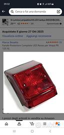 Vespa PK125XL fanale posteriore