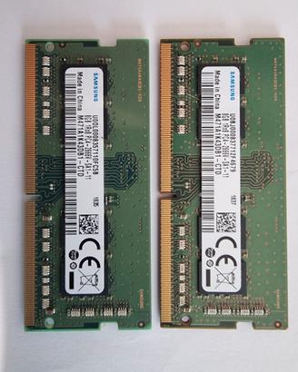Ram per Notebook Samsung Ddr4 8Gb Nuove