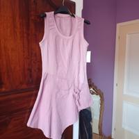 maxi canotta/ vestito donna lino