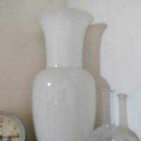 Opalino Opale  Venini bianco vintage '84 h35
