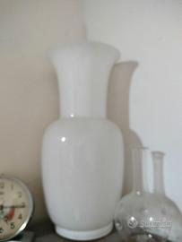 Opalino Opale  Venini bianco vintage '84 h35