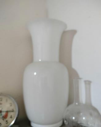 Opalino Opale  Venini bianco vintage '84 h35