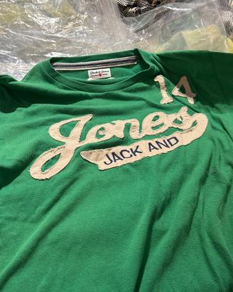 Maglietta maniche corte verde uomo Jack & Jones