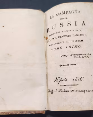 Libro Antico del 1816,La Campagna di Russia,