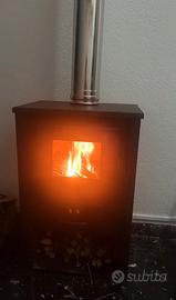 Stufa a legna 9.7kw koine antracite