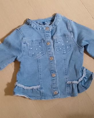 Giacca jeans bambina idexe