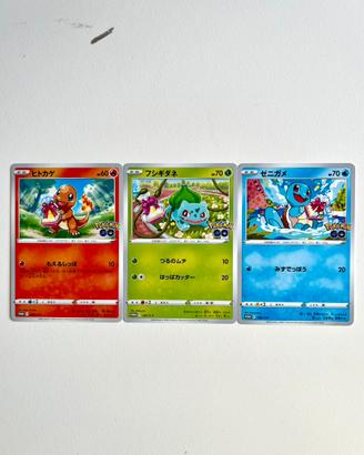 Set Pokemon GO Card Promo Trio Originale