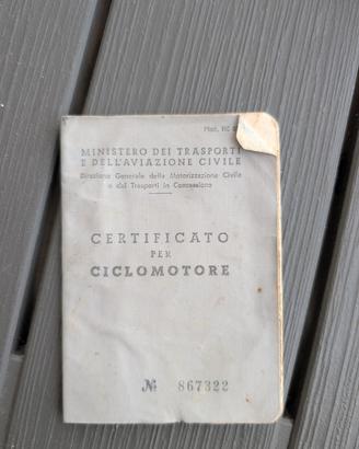 Libretto motociclo Testi