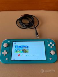 Nintendo Switch lite turchese
