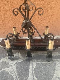 Lampadario rustico