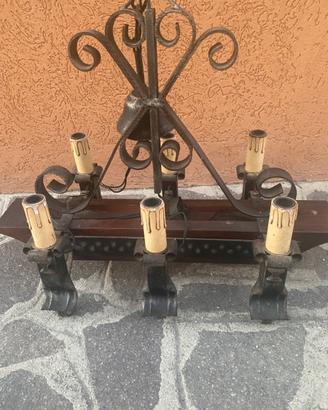 Lampadario rustico