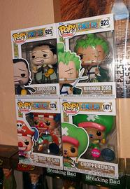 Lotto funko pop one piece buggy zoro