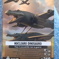 carta oro brainrot "nuclearo dinosauro"