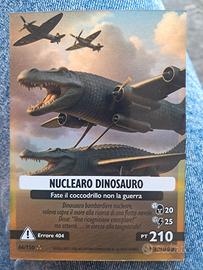 carta oro brainrot "nuclearo dinosauro"