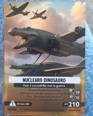 carta oro brainrot "nuclearo dinosauro"