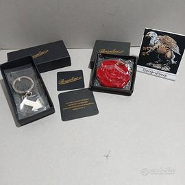 Set 2 portachiavi BORSALINO specchio rosa freccia