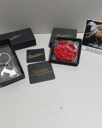 Set 2 portachiavi BORSALINO specchio rosa freccia