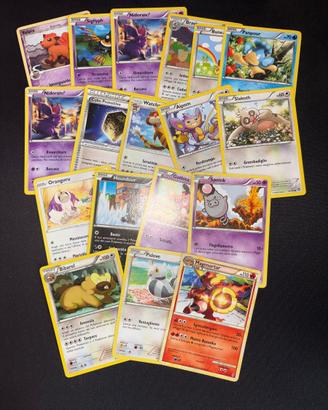 Lotto carte Pokemon semi-vintage
