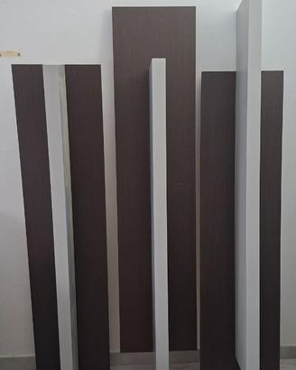 Tris di mensole a muro  bicolore