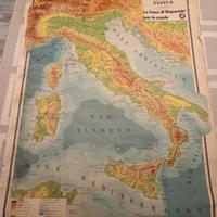 Carta geografica Italia 
