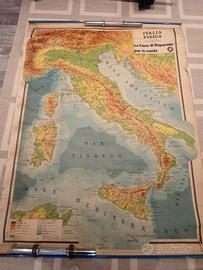 Carta geografica Italia 