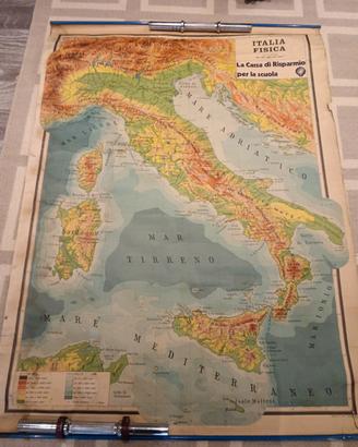 Carta geografica Italia 