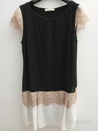 abito elegante e coprispalle 