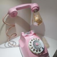 lampada vintage rosa 