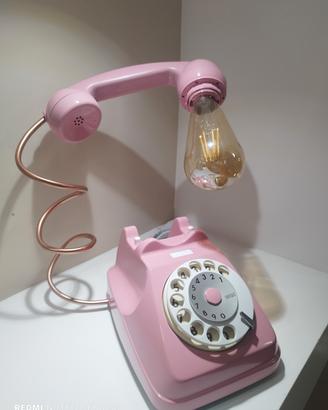 lampada vintage rosa 