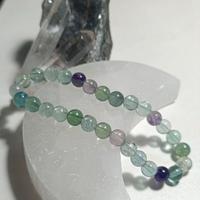 Bracciale in Fluorite arcobaleno vera pietra