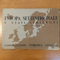 Carta geografica Europa settentrionale 1940