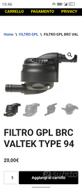 Nuovo filtro gpl