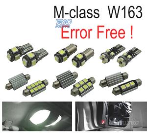KIT 16 LAMPADE LED INTERNE PER MERCEDES CLASSE M W