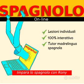 Lezioni on-line di SPAGNOLO con madrelingua