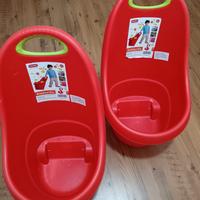 Coppia carrellini portagiochi giochi