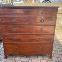 Cassettone secretaire, inglese '800