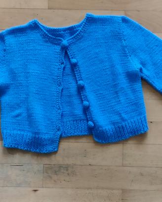 3 Cardigan lavorati ai ferri a mano Taglia 42/44