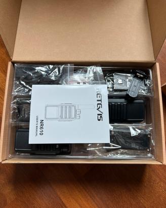Set 6 Walkie Talkie Retevis NR610 PMR446 con base