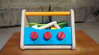 Porta attrezzi in legno