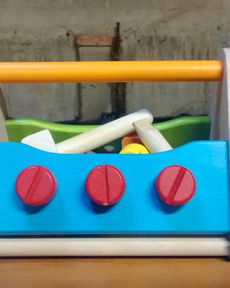 Porta attrezzi in legno